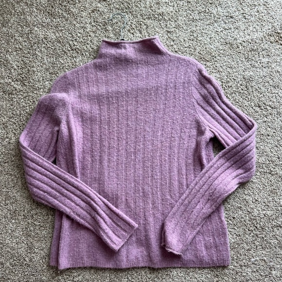 Madewell cozy purple sweater high neck - Picture 2 of 2